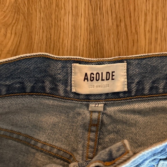 Agolde Riley Blue Jeans - Picture 3 of 5